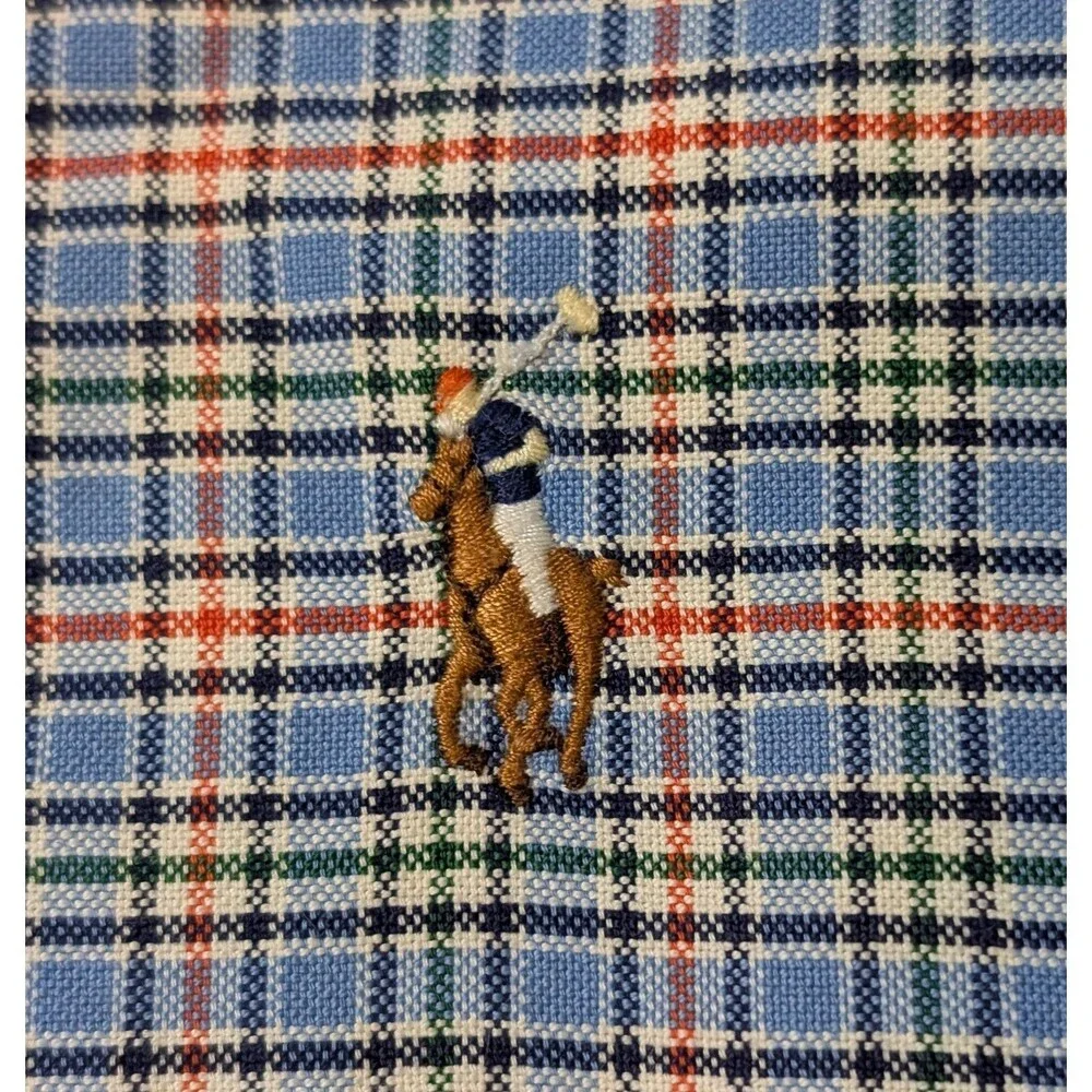 Ralph Lauren Size XLT Tall Button Down Shirt Multicolor Plaid Long Sleeve - Picture 4 of 8
